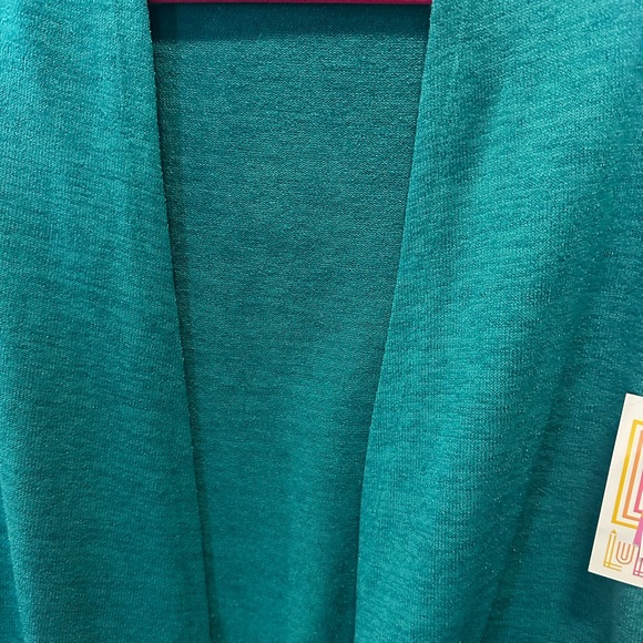 NWT Small LulaRoe Sarah Duster Cardigan Teal - Picture 2 of 5